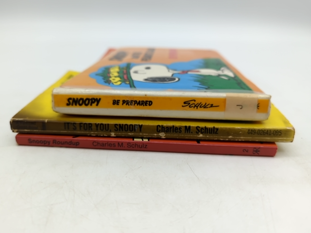 Charles M Schulz Paperback Bundle Roundup, Be Prepared & It's For You Snoopy by Charles M Schulz