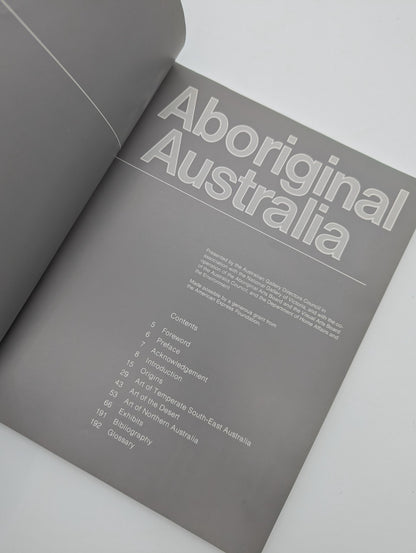 Aboriginal Australia, Australian Gallery Directors Council, Book, 1981 1st Ed by Australian Gallery Directors Council