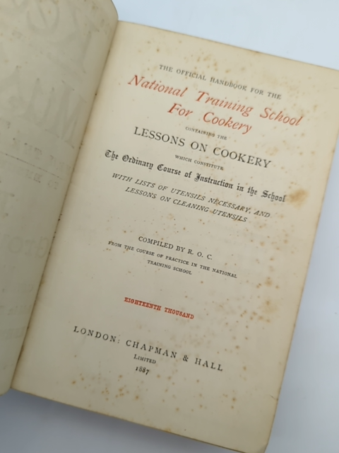 The Official Handbook Of The National Training School For Cookery by R O C by R O C