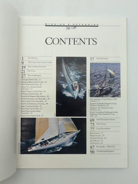 The Cup: Winning & Defending (Hardcover, 1986) America's Cup Yacht Race by Australia Post