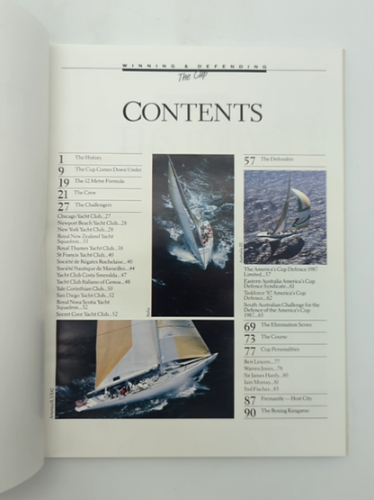 The Cup: Winning & Defending (Hardcover, 1986) America's Cup Yacht Race by Australia Post