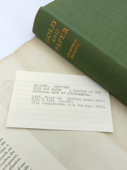 Gold And Paper, 1858-1982: History Of The National Bank Of Australasia Ltd, Geof by Geoffrey Blainey