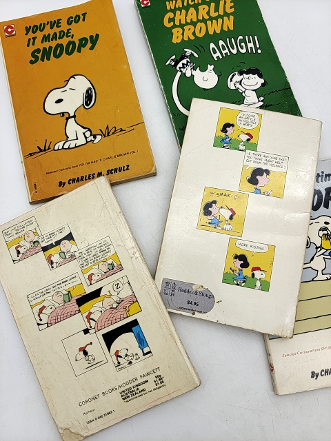 Charles M Schulz Paperback Bundle 5x Vintage Snoopy Charlie Brown Paperbacks by Charles M Schulz