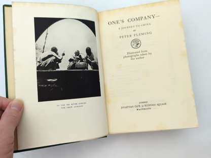 One's Company Journey To China by Peter Fleming (Cloth, 1935) by Peter Fleming