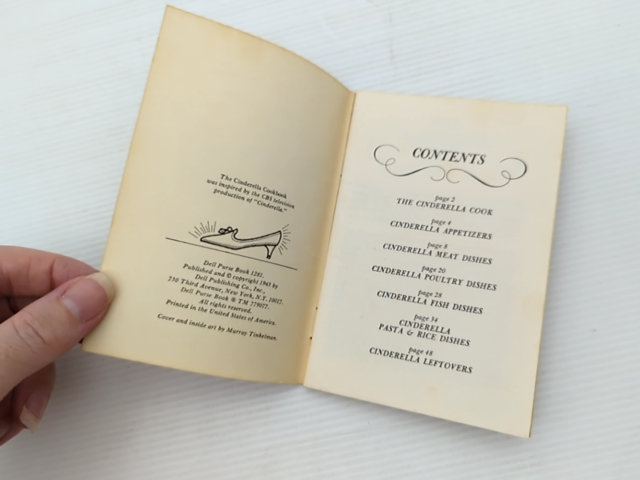 Cinderella Cookbook by Dell Purse Book (Paperback, 1965) Vintage Recipes by Dell Purse Book