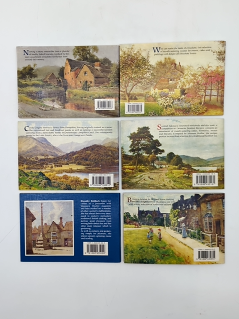6 x Mini Baking Books by J Salmon: Suffolk, Lakeland, Scottish Teatime Recipes by J Salmon