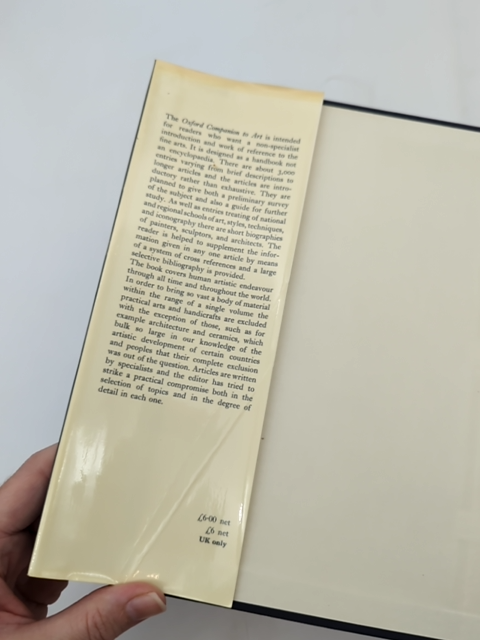 The Oxford Companion To Art by Harold Osborne (Hardcover, 1970) by Harold Osborne