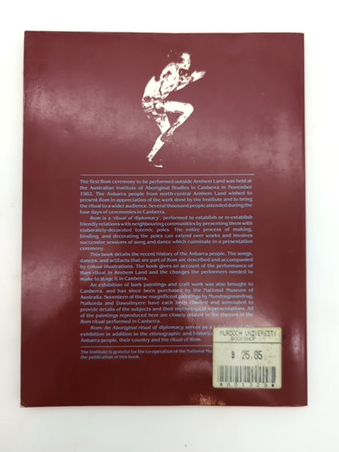 Rom: An Aboriginal Ritual of Diplomacy by Stephen Wild (Paperback, 1986) by Stephen Wild