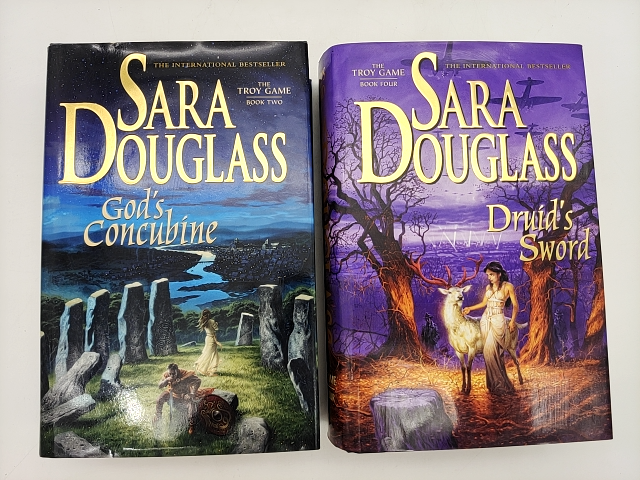 Sara Douglass Hardcover Bundle Druid's Sword & God's Concubine by Sara Douglass
