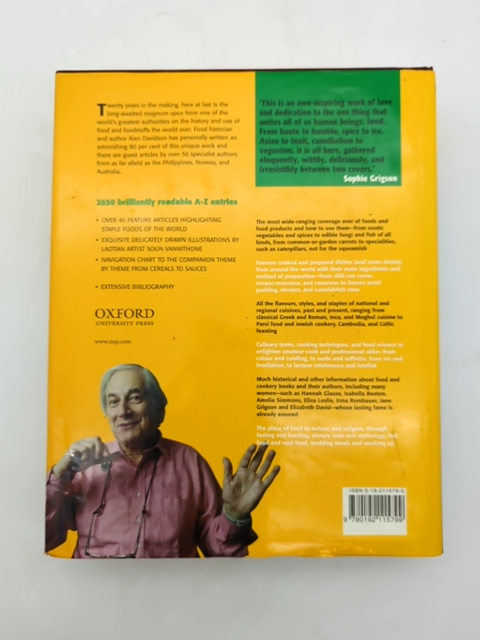 The Oxford Companion To Food by Alan Davidson, Food Writing by Alan Davidson