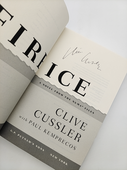 Fire Ice (the Numa Files) by Clive Cussler & Paul Kemprecos, Adventure Signed by Paul Kemprecos, Clive Cussler