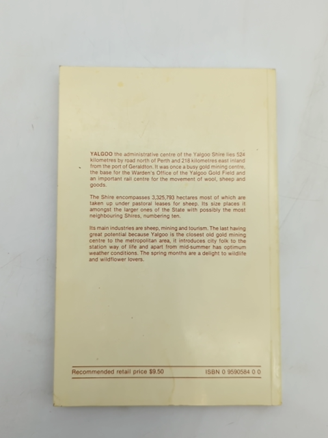 Yalgoo. by Alex Palmer (Paperback, 1989) unknown by Alex Palmer