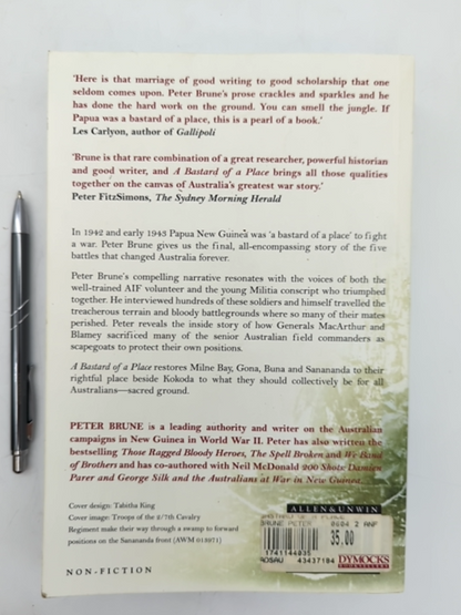 Bastard Of Place: The Australians In Papua by Peter Brune, Australian History by Peter Brune