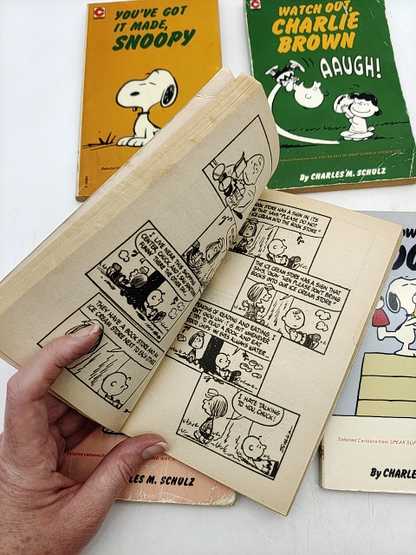 Charles M Schulz Paperback Bundle 5x Vintage Snoopy Charlie Brown Paperbacks by Charles M Schulz