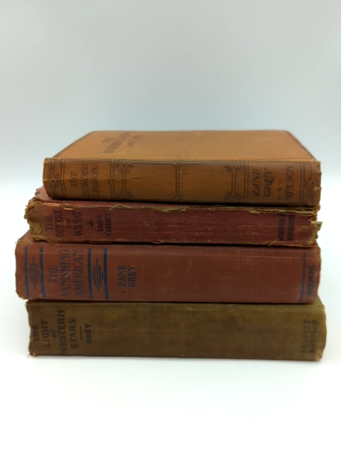 4x Zane Grey Book Bundle The Vanishing American, Desert of Wheat, Border Legion… by Zane Grey