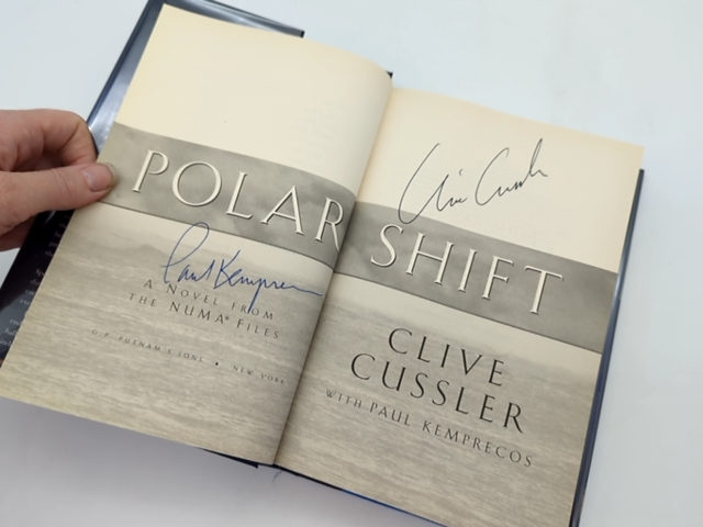 Polar Shift (numa Files) by Clive Cussler & Paul Kemprecos, Thriller Signed by Clive Cussler