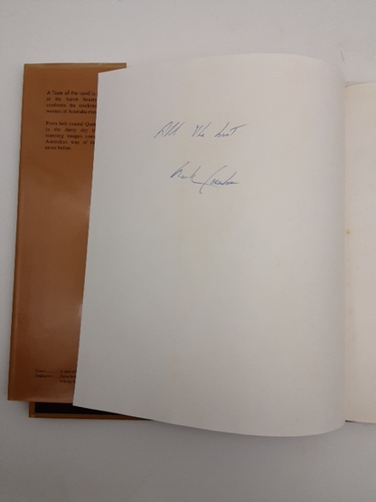 A Taste Of The Land by Mark Coombe (Hardcover, 1996) QLD Stockmen, Signed by Mark Coombe