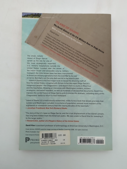 Island Of Shame The Secret History Of The U.s. Military Base On Diego Garcia, Da by David Vine