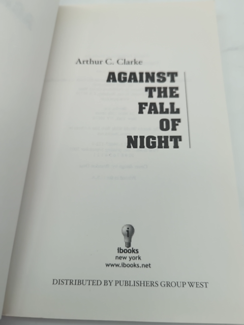 Against the Fall of Night (Science Fiction Classics) by Arthur C. Clarke SciFi by Arthur C. Clarke