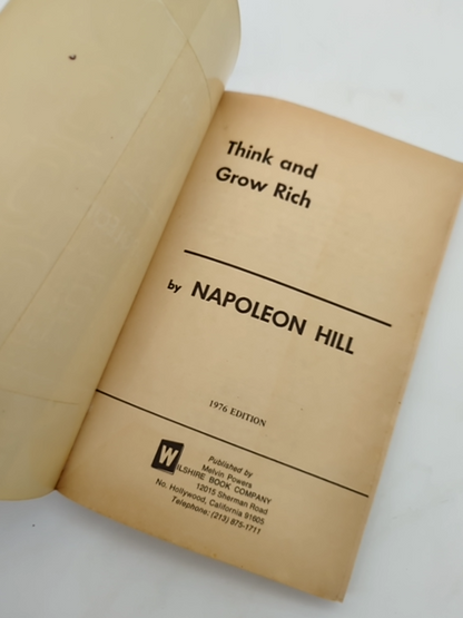 Think And Grow Rich by Napoleon Hill (Paperback, 1976) Self-Help by Napoleon Hill