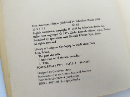 2x Primo Levi Books: The Periodic Table; If This Is a Man - Truce; Auschwitz by Primo Levi