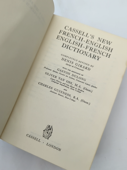 Cassell's New French Dictionary by Denis Girard (Leather, 1962) Reference by Denis Girard