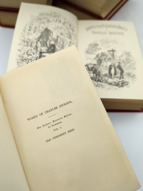 Charles Dickens 14 Illustrated Volumes, Facsimile Author's Favourite Edition by Charles Dickens