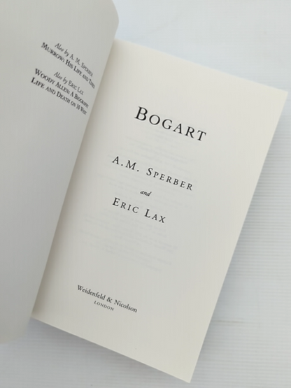 Bogart by Eric Lax Ann M. Sperber (Hardcover, 1997) 1st Edition Film Noir by "Eric Lax Ann M. Sperber"