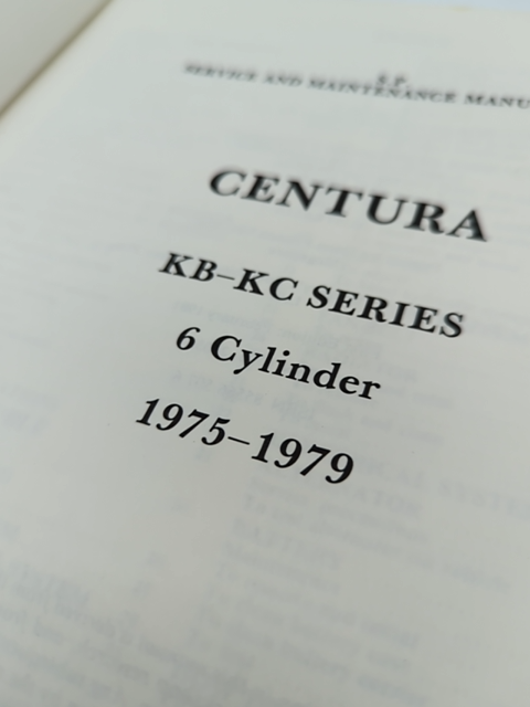 KB-KC Series 6 Cyclinder Service and Maintenance Manual by Gregory's (Book) by Gregory'S