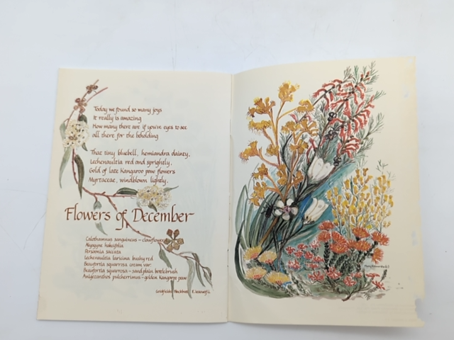 King's Park Our Precious Heritage, Mary Edwards, Painting & Verse 1985 SIGNED by Mary Edwards