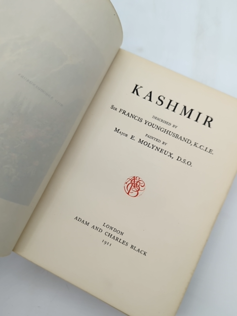 Kashmir by Sir Francis Younghusband (Hardcover, 1911) Exploration & Travel by Sir Francis Younghusband