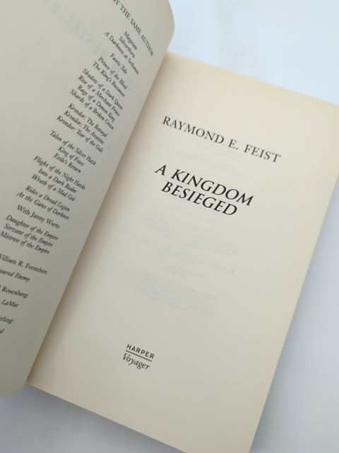 Kingdom Besieged by Raymond E. Feist (Hardcover, 2011) 1st Edition Fantasy by Raymond E. Feist
