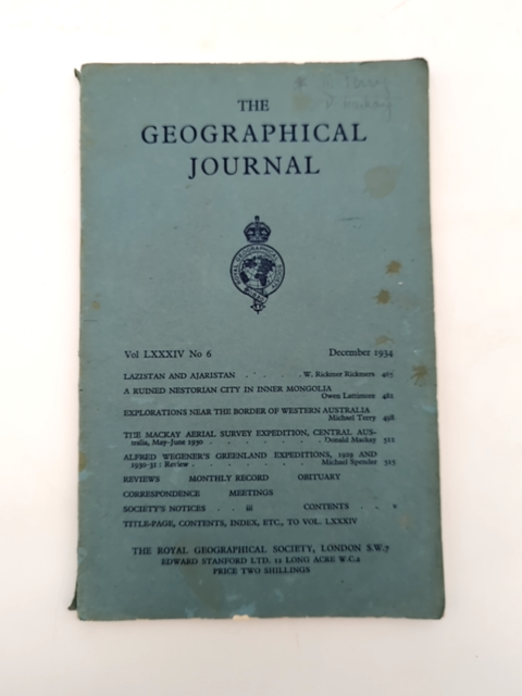 The Geographical Journal Volume LXXXIV6 No 6 Royal Geographical Society Map rare by The Royal Geographical Society
