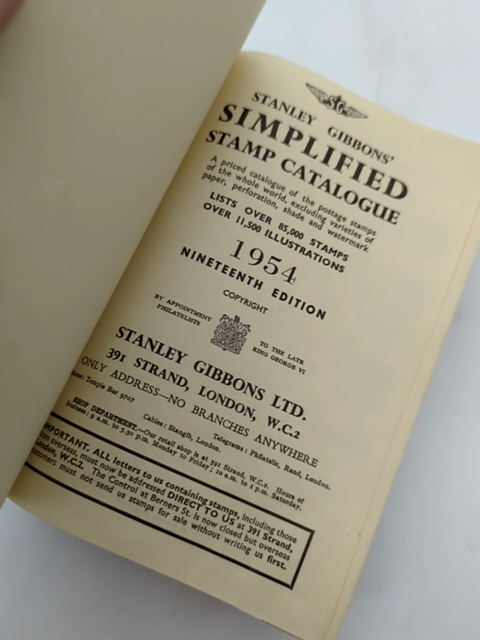 Simplified Stamp Catalogue 1954 by Stanley Gibbons (Cloth, 1954) Reference by Stanley Gibbons