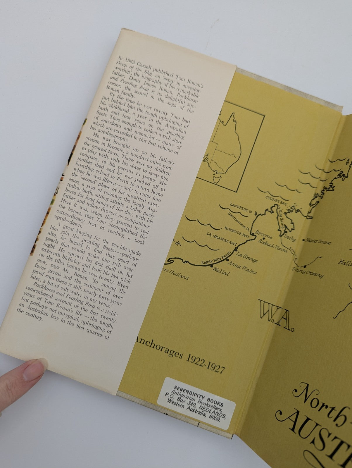 Packhorse and Pearling Boat by Tom Ronan (Hardcover, 1964) 1st Edition, Memoir by Tom Ronan