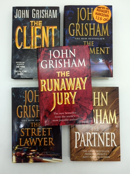 5x John Grisham Hardcover Bundle: Client, Testament, Partner, Runaway Jury... by John Grisham