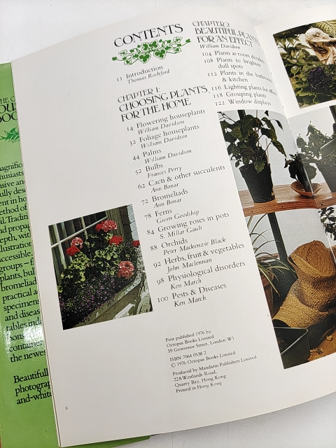 Vintage 1970s The Complete Book Of Houseplants & Indoor Gardening Hardback Book by The House Of Rochford