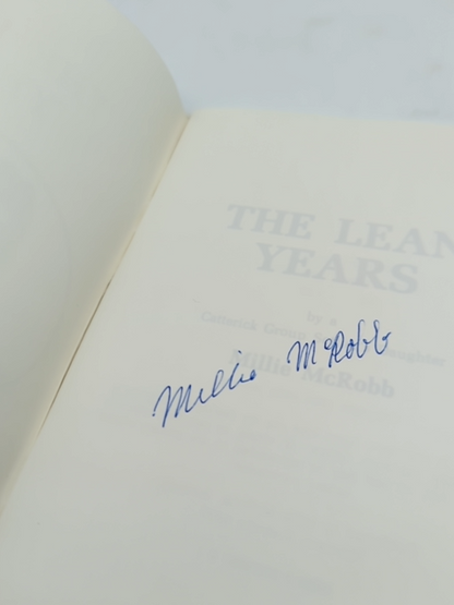 The Lean Years by Millie McRobb (1984) 1st Edition Signed, Australia History by Millie Mcrobb