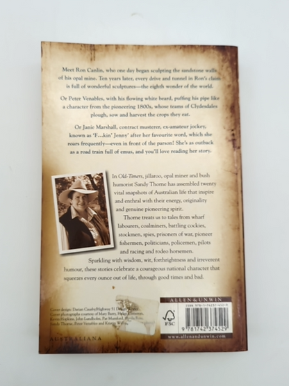 Old-timers: Magnificent Stories From Mighty Australians by Sandy Thorne by Sandy Thorne