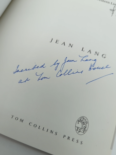At The Toss Of A Coin by Jean Lang (Paperback, 1987) 1st Ed Signed WA Author by Jean Lang