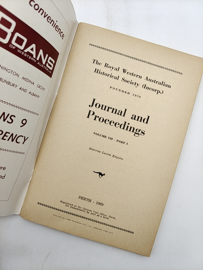 Early Days Journal and Proceedings, Royal Western Australian Historical Society by The Royal Western Australian Historical Society
