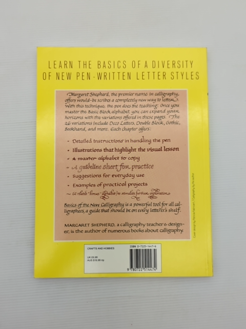 Basics Of The New Calligraphy by Margaret Shepherd (Paperback, 1988) Calligraphy by Margaret Shepherd