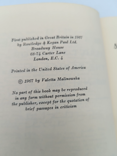 Diary In The Strict Sense Of The Term by Bronislaw Makinowski (Hardcover, 1967) by Bronislaw Makinowski