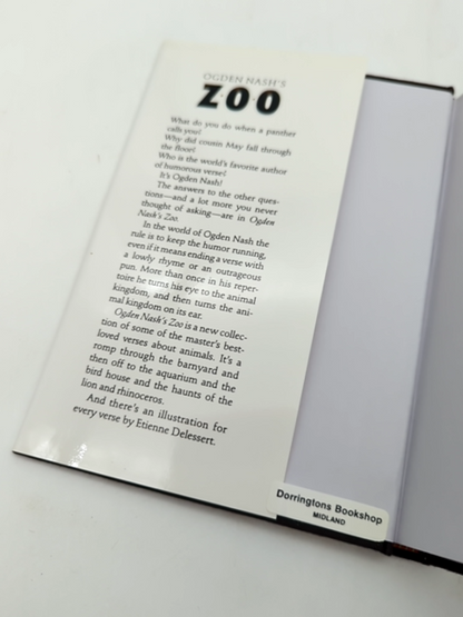 Ogden Nash's Zoo by Ogden Nash (Hardcover, 1987) 1st Edition Poetry by Etienne Delessert