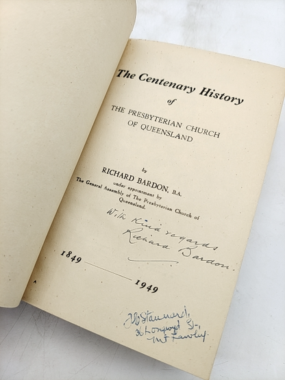 Centenary History Of The Presbyterian Church In New South Wales, Richard Bardon by Richard Bardon