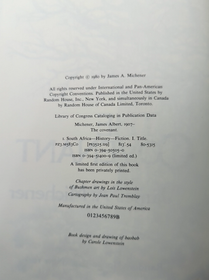 The Covenant: Novel by James A. Michener, Modern Literature by James A. Michener