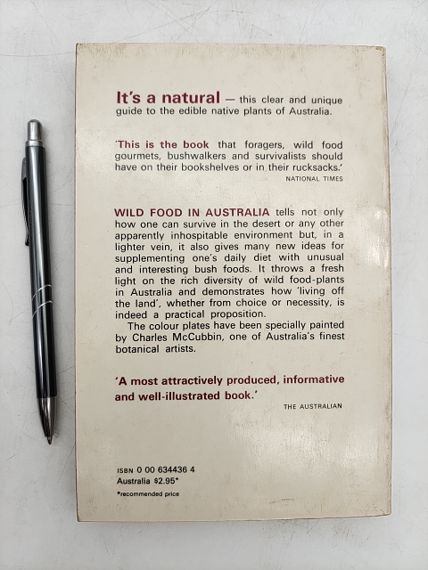 Wild Food In Australia by A. B. Cribb (1982) Bush Tucker Foraging Fungi Seeds by A. B. Cribb