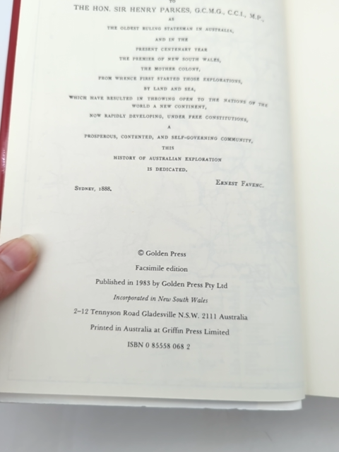 The History Of Australian Exploration: 1788-1888 by Ernest Favenc by Ernest Favenc