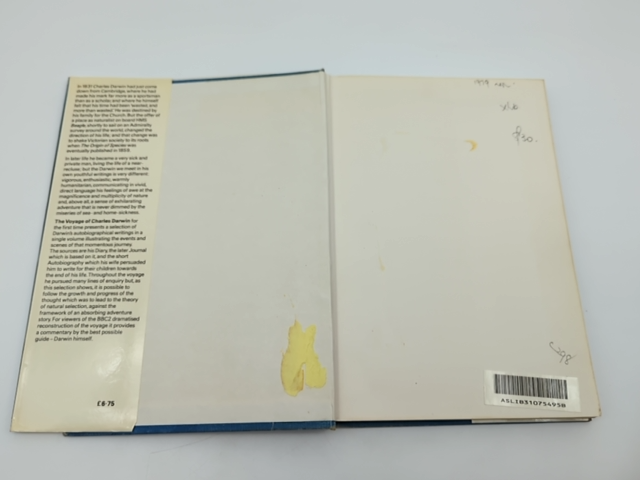 The Voyage of Charles Darwin by C Ralling, Hardcover Beagle Journals Exploration by Charles Darwin, Christopher Ralling