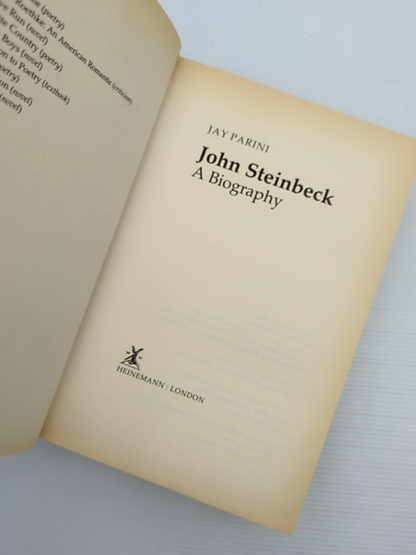 John Steinbeck: Biography by Jay Parini (Hardcover, 1994) 1st Edition Biography by Jay Parini
